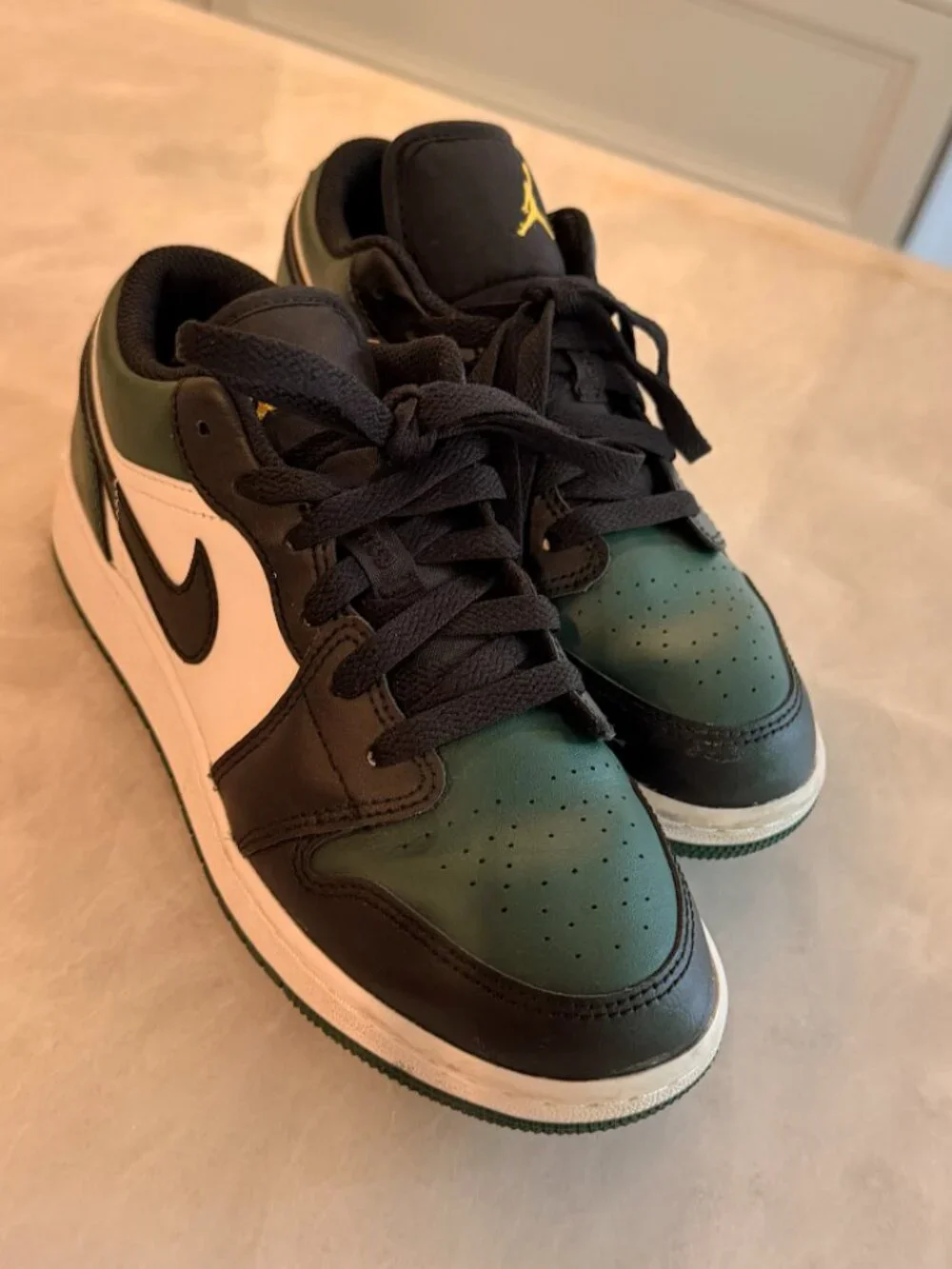 Air Jordan 1 Low GS Green Toe Noble Green 3.5Y